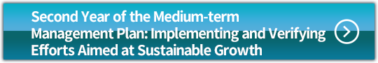 Second Year of the Medium-term Management Plan: Implementing and Verifying Efforts Aimed at Sustainable Growth