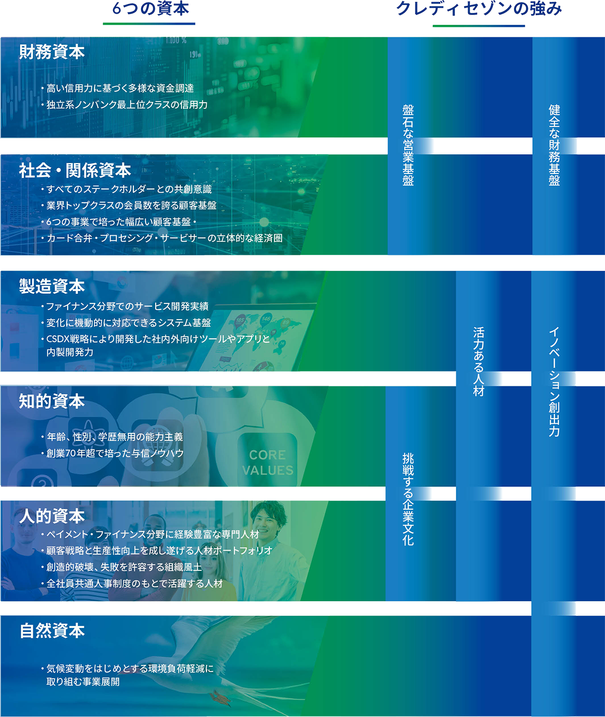 6つの資本、強み